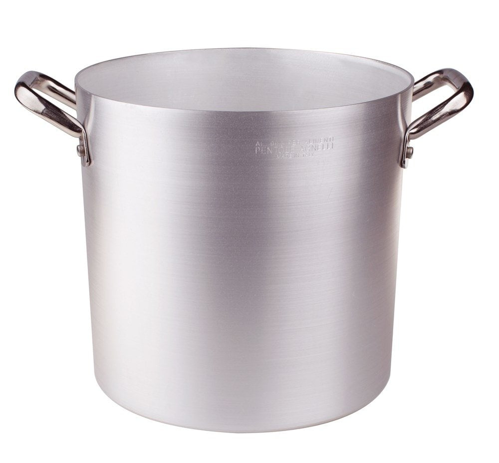 Pentole Agnelli Kochtopf Aluminium mit 2 Griffen, Edelstahl 36 cm, 36 cm