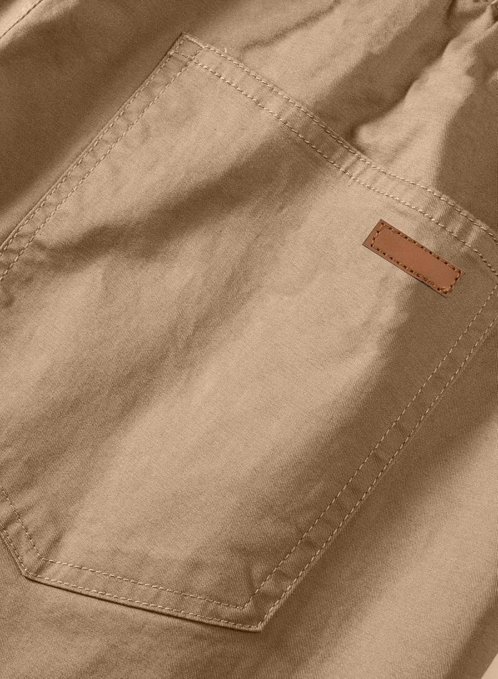JMIERR Kurze Hosen Herren Baumwolle Cargo Shorts Herren Sommer Freizeithose mit Taschen XL Khaki, XL