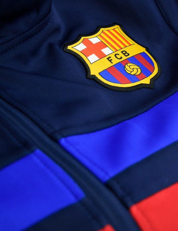 FC Barcelona Plus Sport Jacke Nr. 1 Navy mit Lizenz für Erwachsene, Grösse XL
