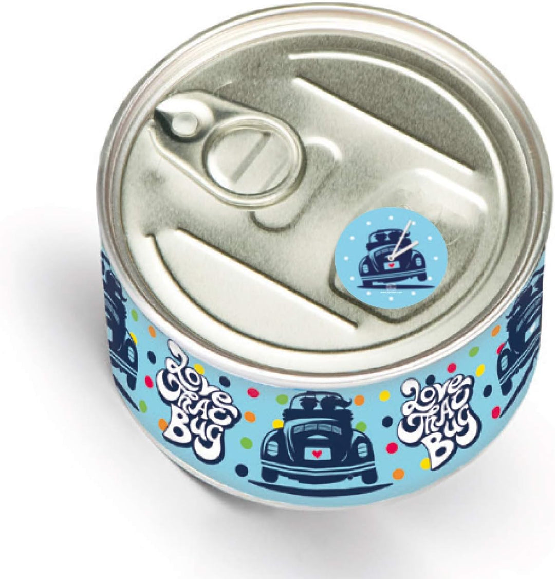 BRISA VW Collection - Volkswagen Tisch-Uhr MyClock Magnet-Uhr Personalisierbar mit VW Käfer Motiv Lo