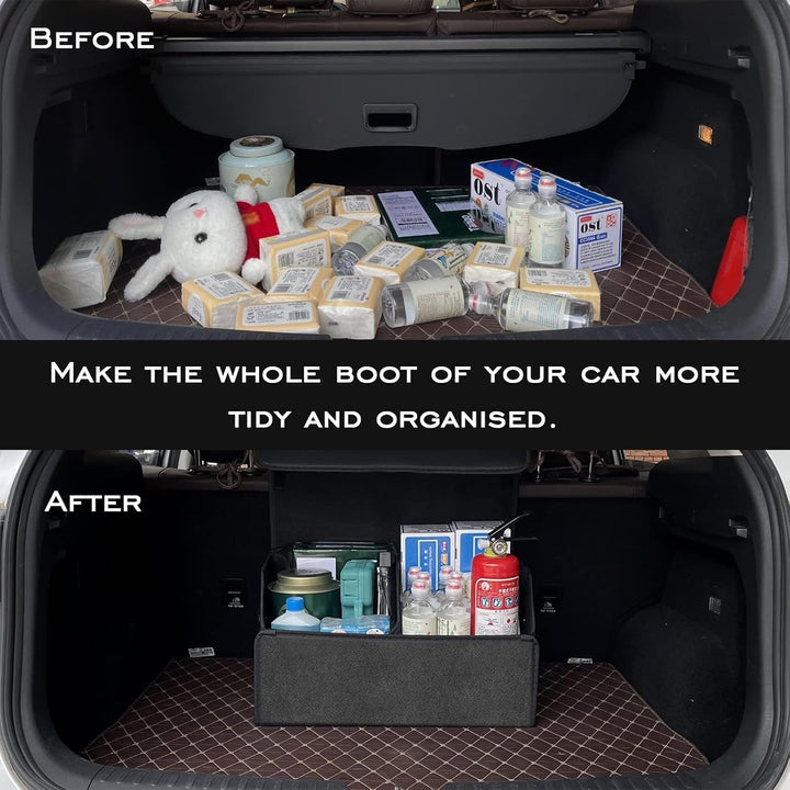 Auto Kofferraum Organizer, Aufbewahrungsbox Auto Klein, Kofferraum Tasche Wasserdicht, Faltbare Car