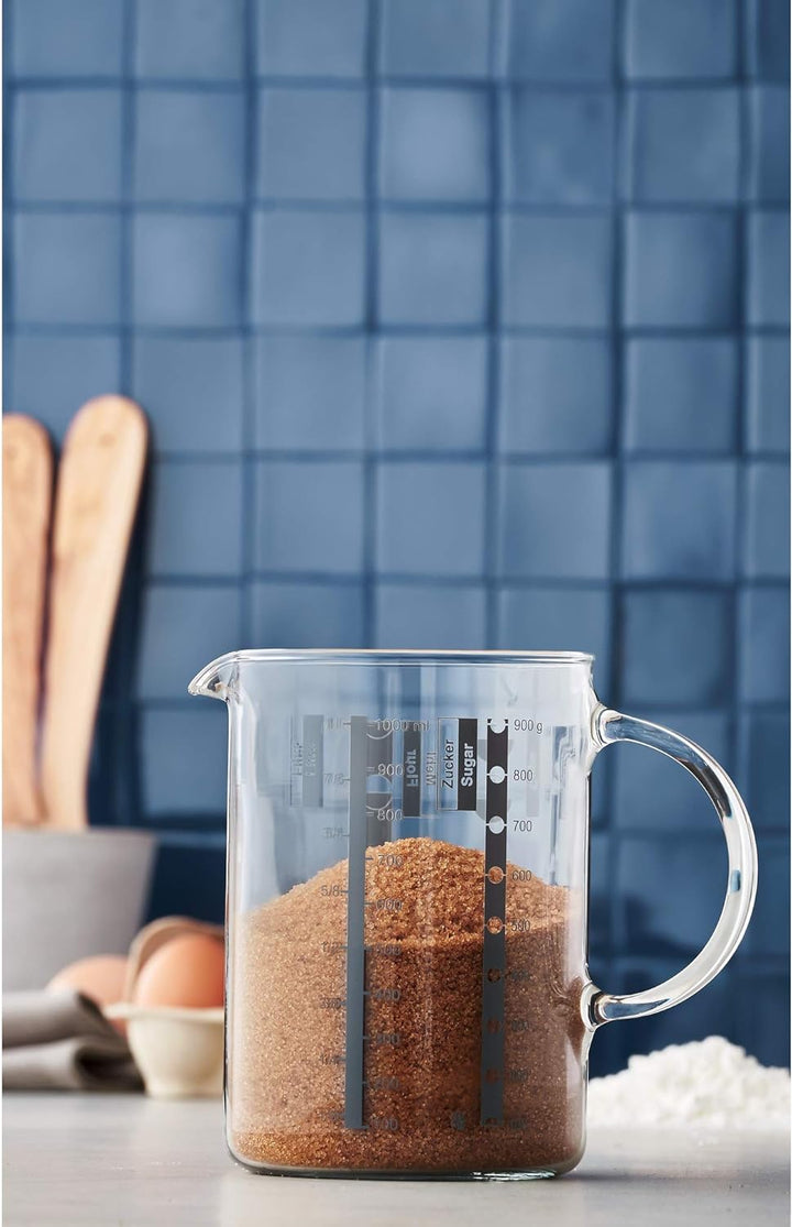 WMF Spätzle-Profi 35 x 14 cm, Spätzlereibe mit Teigschaber, Spätzlehobel & Gourmet Glas Messbecher 1