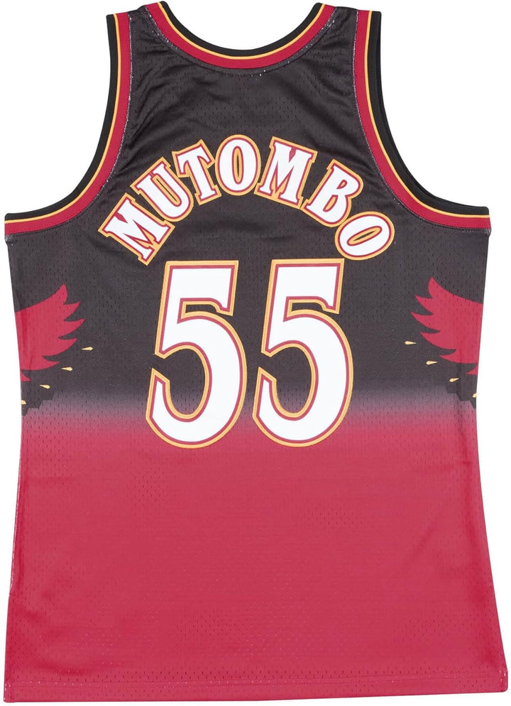 Mitchell & Ness NBA Atlanta Hawks Dikembe Mutombo Trikot Herren M Rot, M Rot