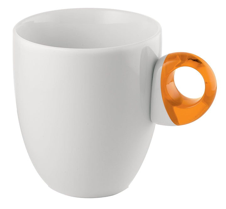 Guzzini Kaffeebecher "Art&Cafe", Griff aus Acryl, orange, Orange
