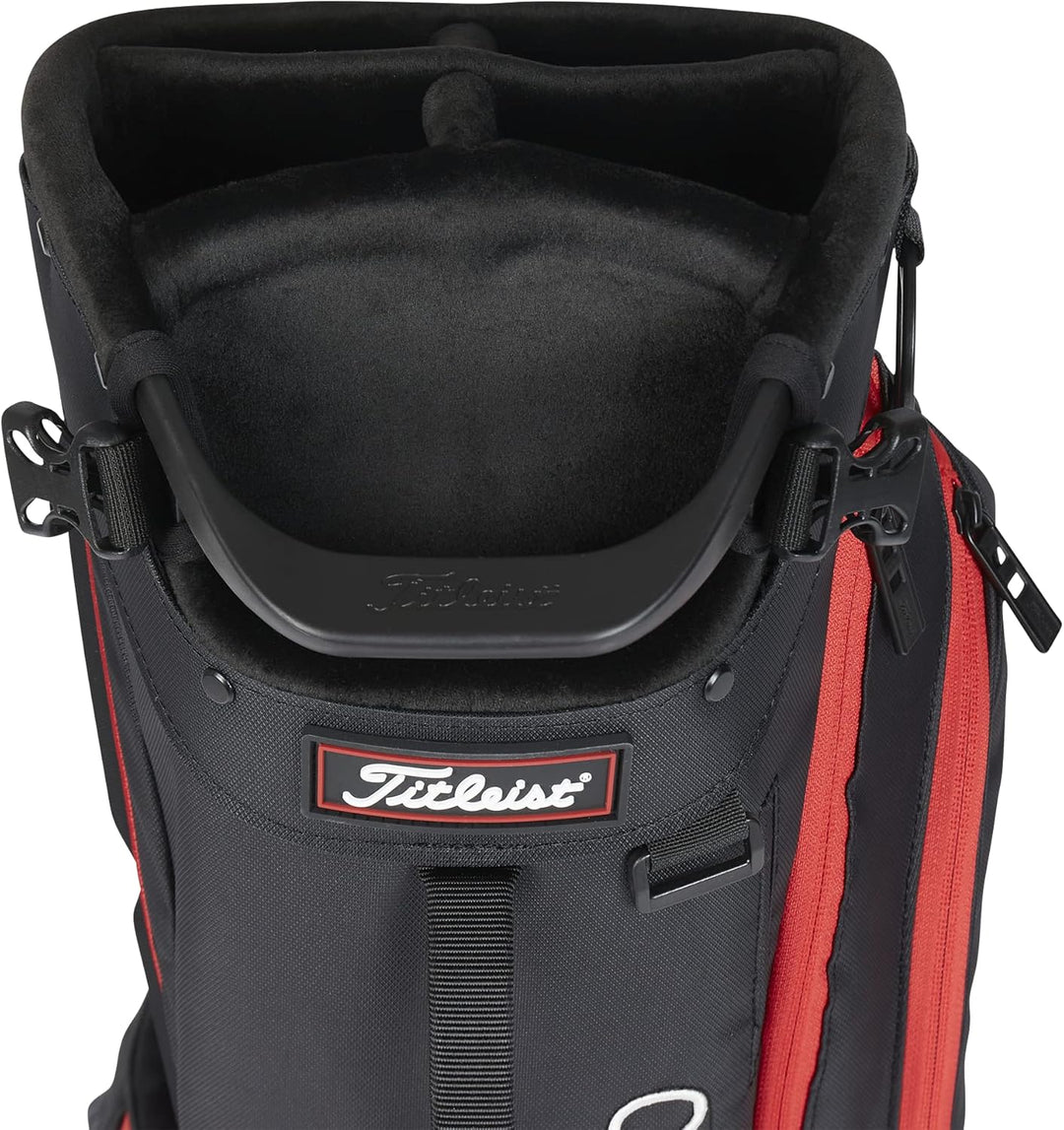 Titleist Unisex – Erwachsene Players 5 Stand Bag Spieler 5 Einheitsgrösse Schwarz/Schwarz/Rot, Einhe