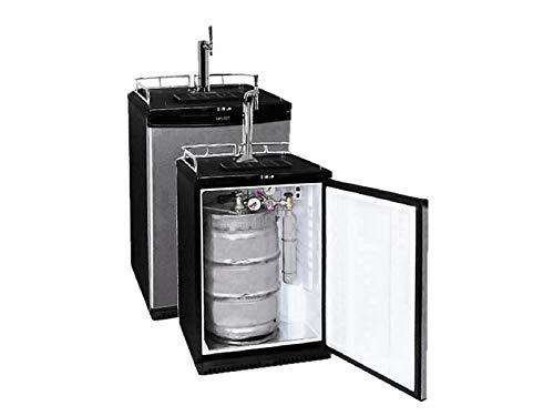 ich-zapfe Fassbierkühlschrank bis zu 50L Fässer (Bierbar) - inkl. Schanksäule Elegant und Kompensato
