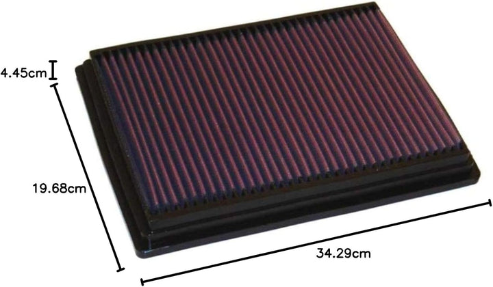 K&N 33-2153 Motorluftfilter: Hochleistung, Prämie, Abwaschbar, Ersatzfilter,Erhöhte Leistung, 2000-2