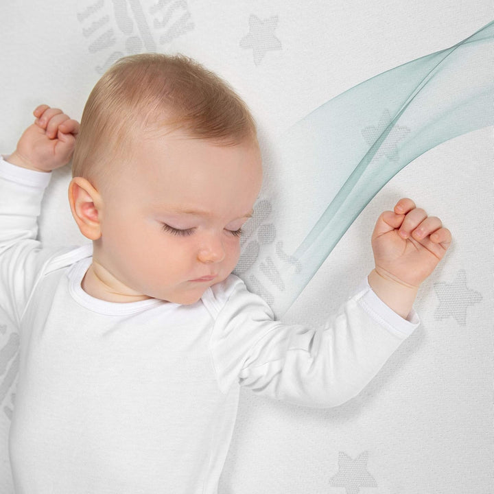 roba Laufgittermatratze 6 eckig - safe asleep - Baby Matratze für Laufgitter / Laufstall - Laufgitte