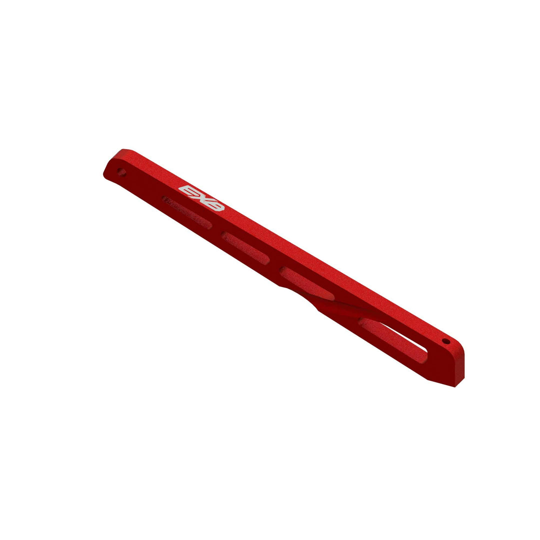 Hintere Mitte Aluminium Chassis Strebe, 140mm Rot: EXB