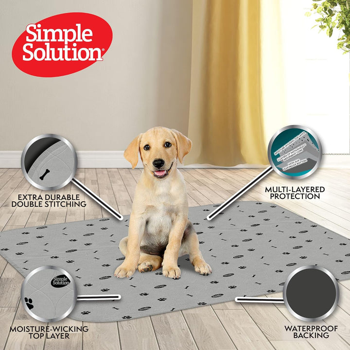 Simple Solution Waschbare Trainings- und Reise-Hundekissen, wiederverwendbare Hundekissen, saugfähig