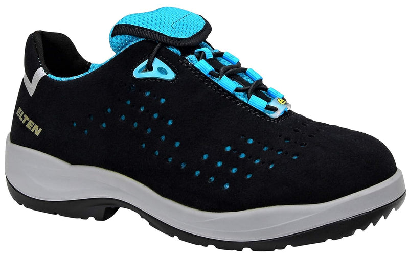 ELTEN Sicherheitsschuhe IMPULSE Lady aqua Low ESD S1P, Damen, Textil, Stahlkappe, leicht, sportlich,