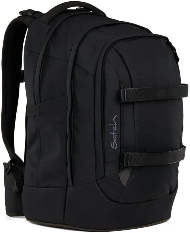 Satch pack Schulrucksack Set 2tlg. inkl. Schlamperbox (Blackjack), Blackjack
