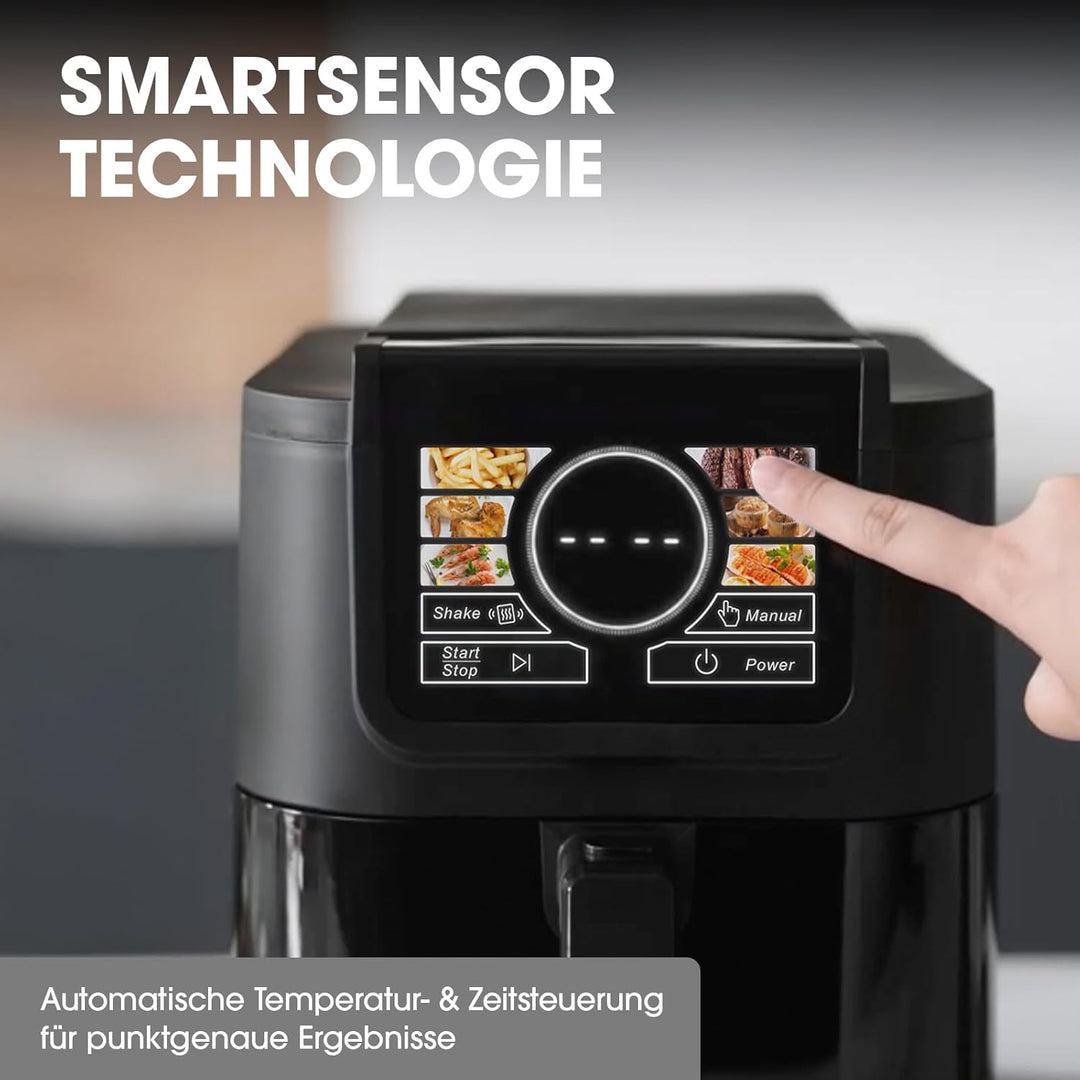 Livington Smart MultiFryer 5L - Heissluftfritteuse mit 6 Programmen - Air Fryer zum Frittieren, Back