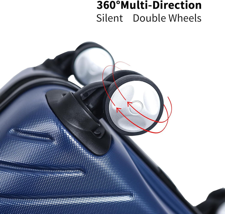 Cooleben NEWCOM Handgepäck Koffer aus umweltfreundlichem RPET-Material, Reisekoffer mit TSA-Schloss,