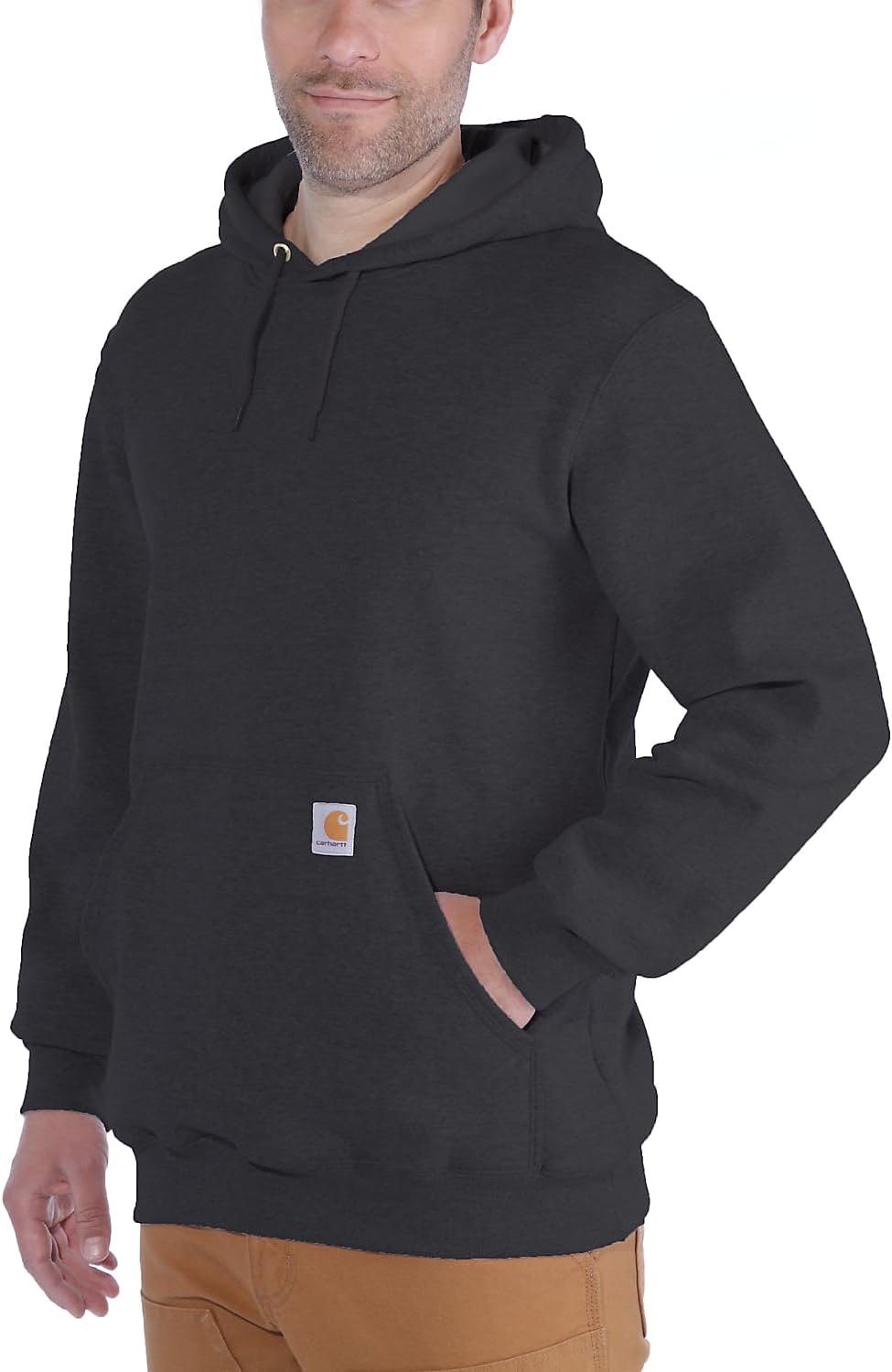 Carhartt K121 Midweight Hooded Sweatshirt XS Anthrazit Meliert, XS Anthrazit Meliert