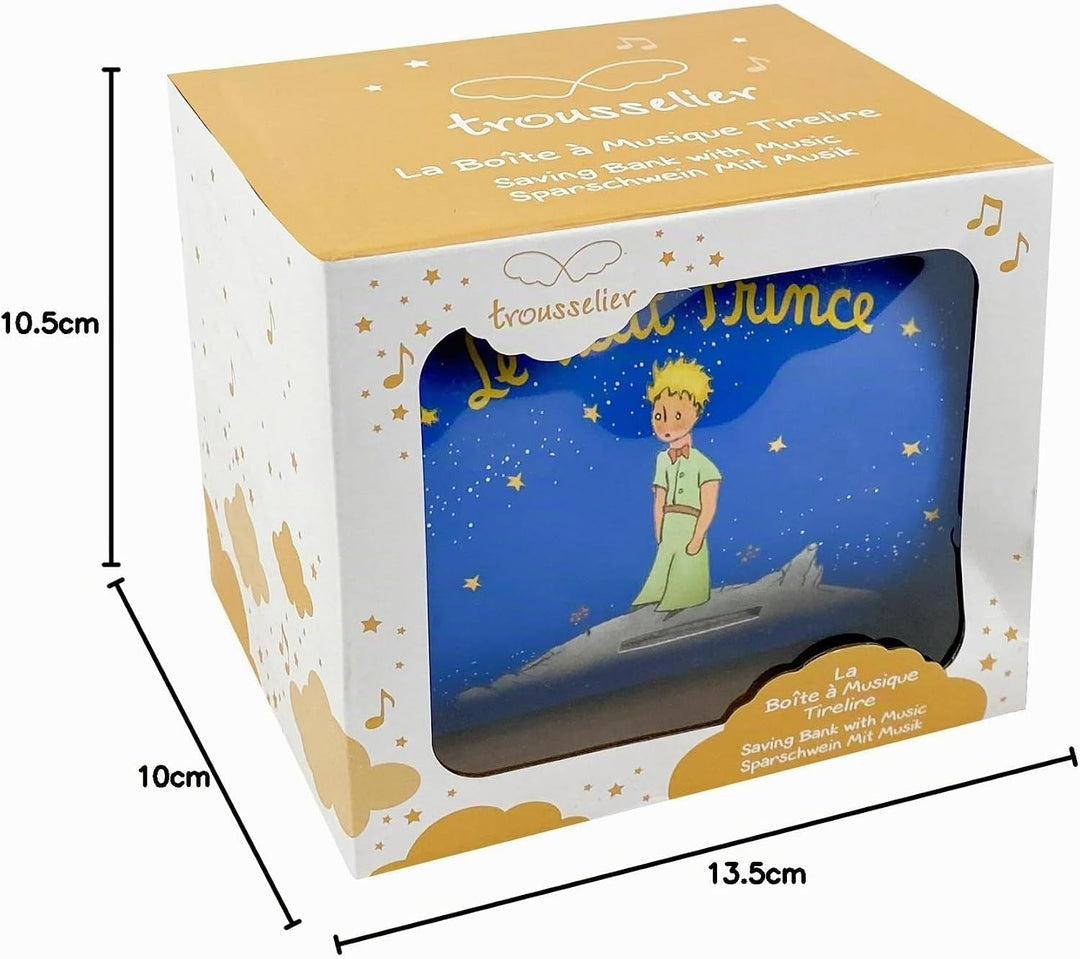 Trousselier T83230 - Der kleine Prinz Saint Exupery - Vorhängeschloss Spardose &amp; Musikschmuckdose -