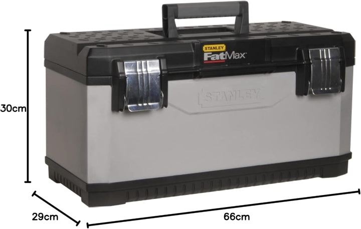 Stanley FatMax Werkzeugbox / Werkzeugkoffer (26", 66x29x30cm, herausnehmbare Trage, stabiler Koffer