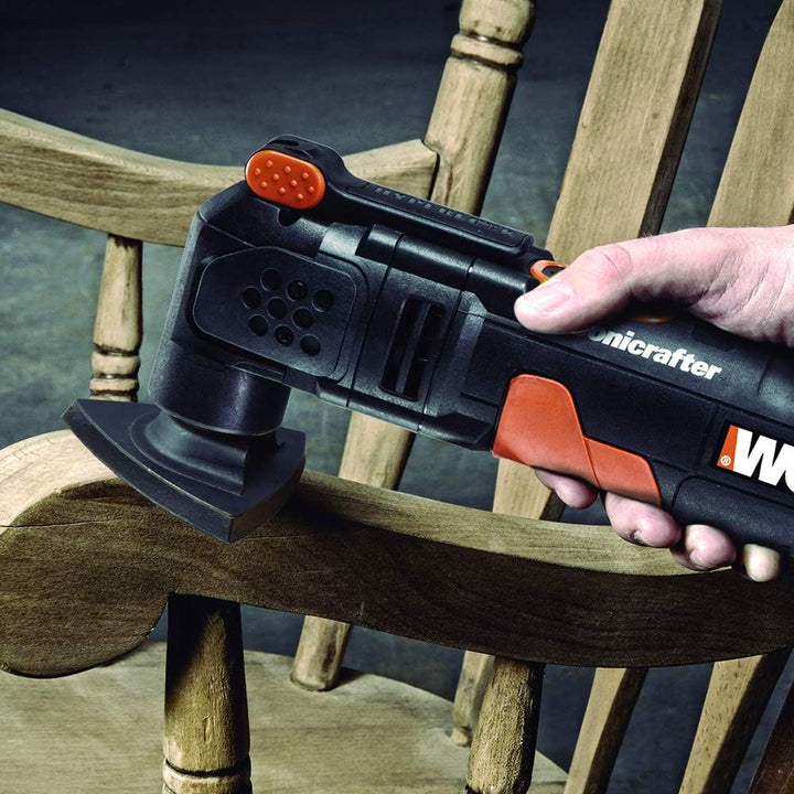 WORX WX679 Sonicrafter Multifunktionswerkzeug 250 W – Schneiden, Schleifen, Sägen, Schaben uvm. mit