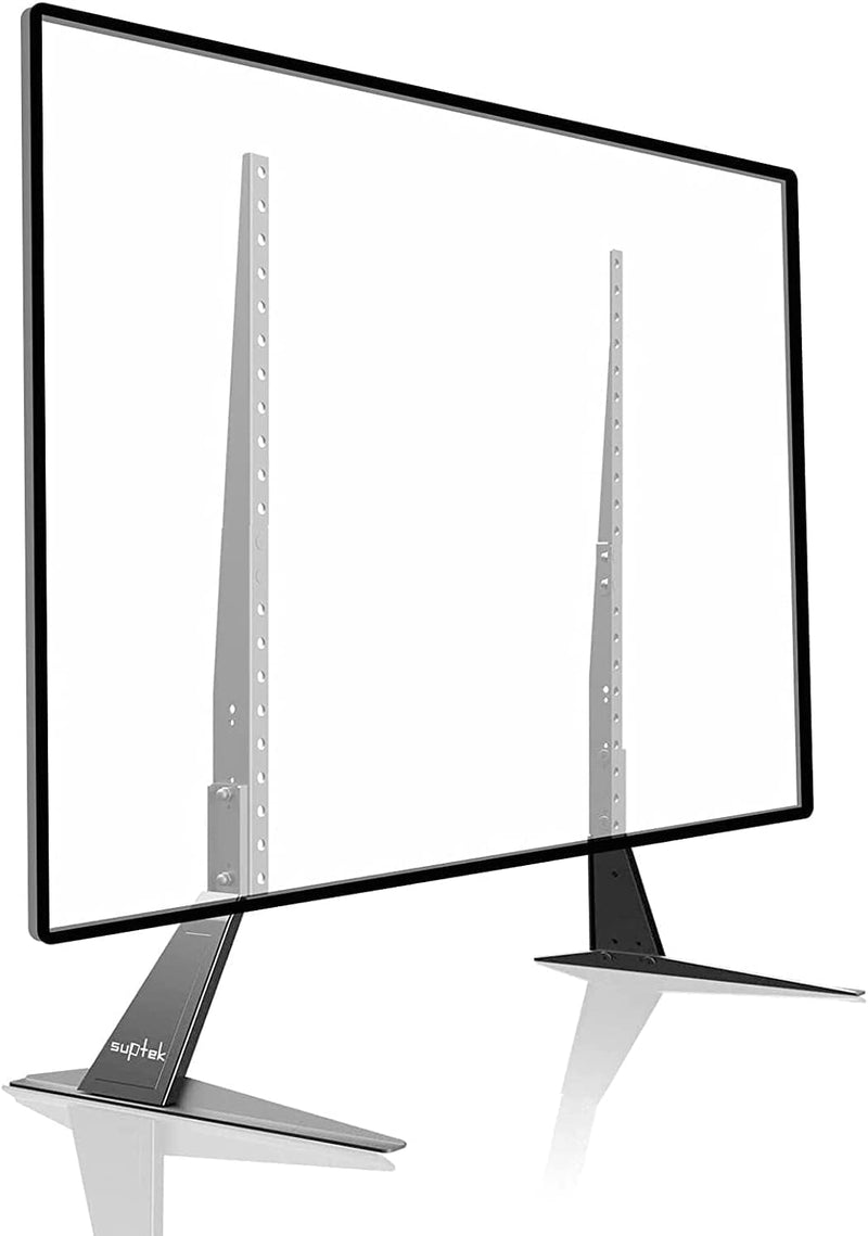 Suptek TV Ständer, TV Standfuss für LCD LED 22-65 Zoll Flach & Curved Fernseher bis zu 50KG, Fernseh