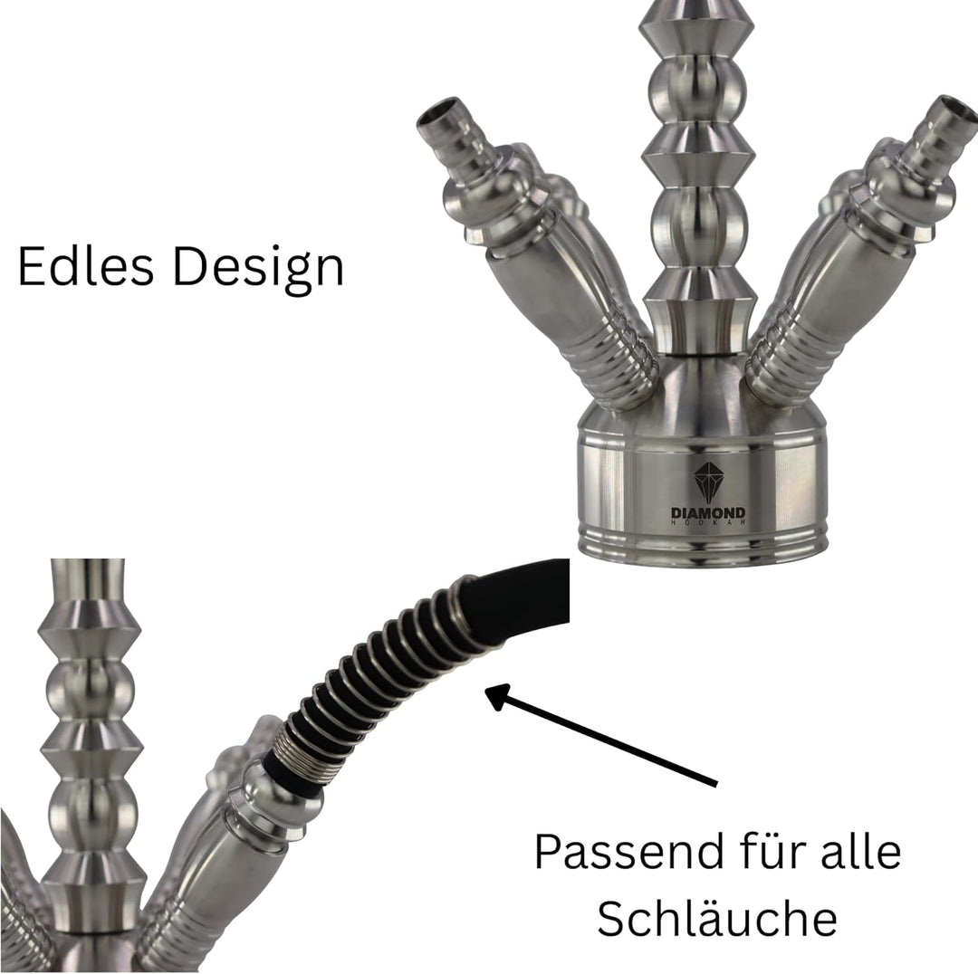DIAMOND HOOKAH® Premium Schlauchadapter Set für deine Hookah | Shisha | Nargile | für alle Shishas &amp;