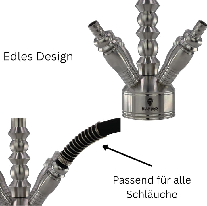 DIAMOND HOOKAH® Premium Schlauchadapter Set für deine Hookah | Shisha | Nargile | für alle Shishas &amp;