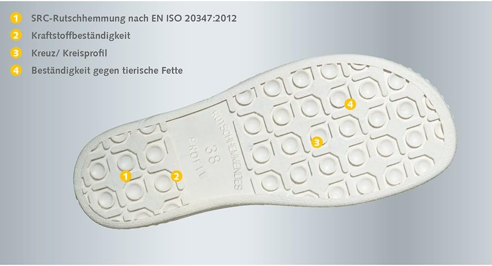 Abeba, Herren Sicherheitsschuhe Weiss weiss 40 40 EU, 40 EU