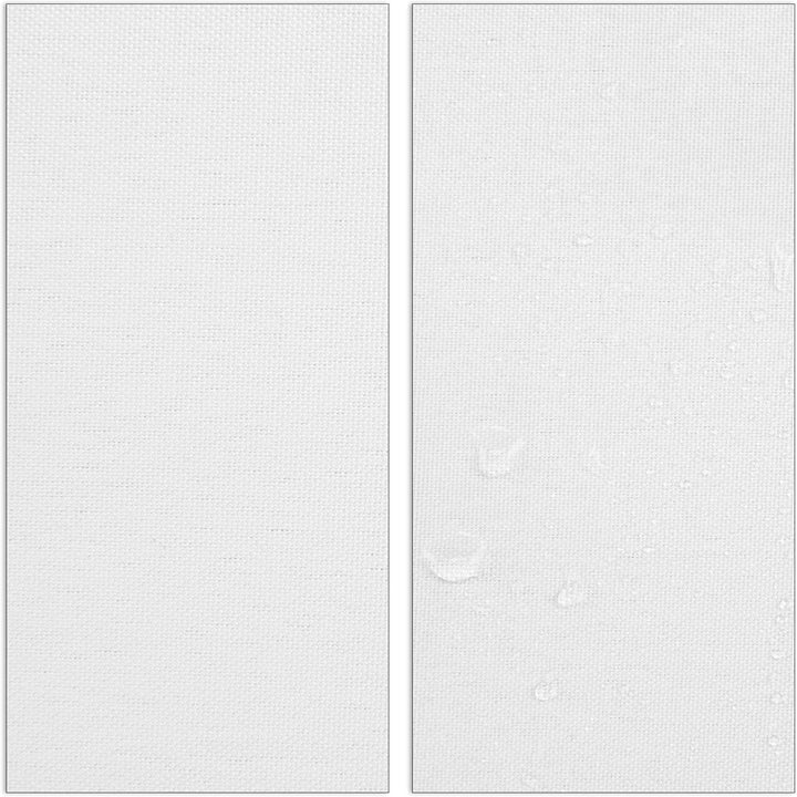 Relaxdays, weiss Sonnensegel rechteckig, wasserabweisend, UV-beständig, mit Spannseilen, Terrasse, B