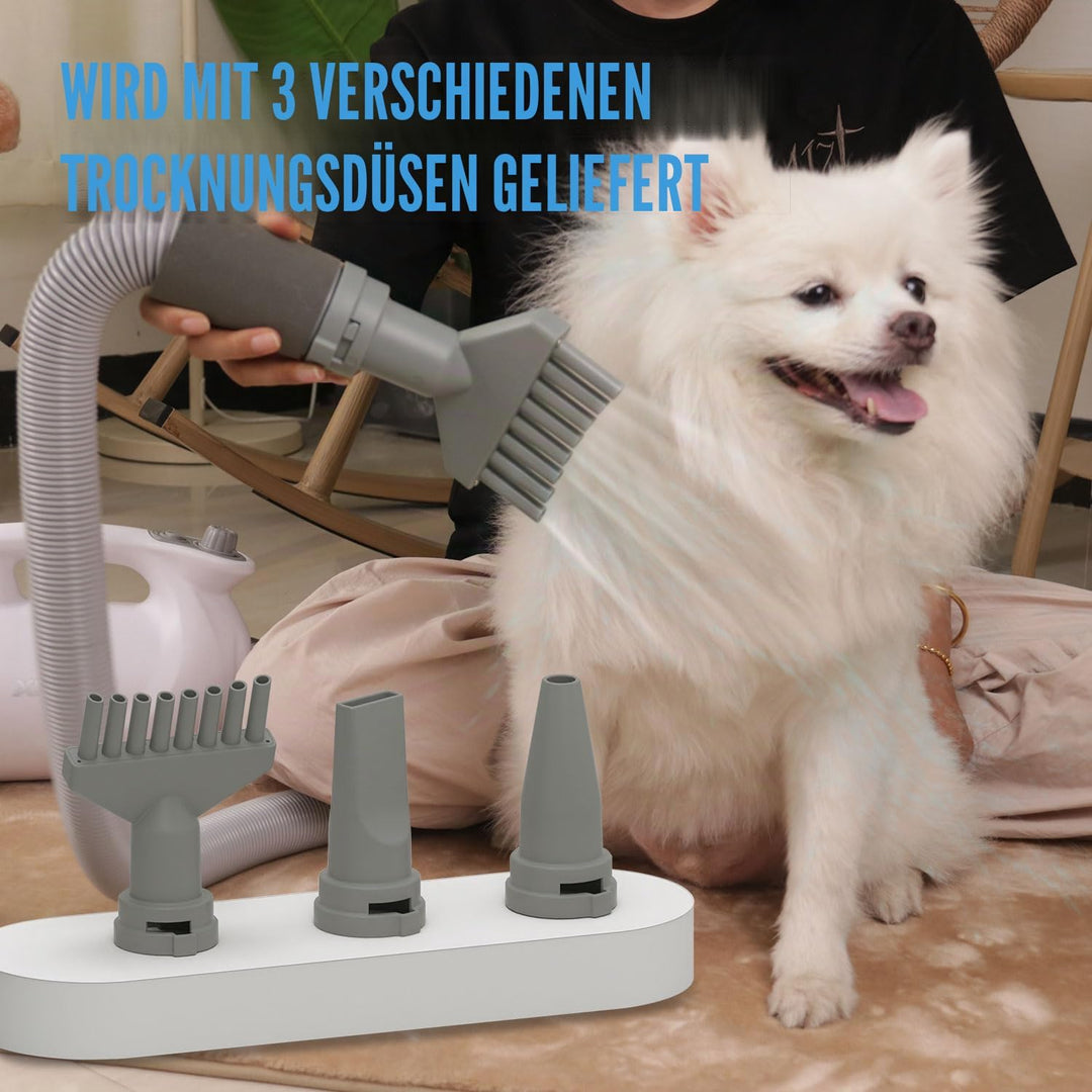 XPOWER Dog Vacuum &amp; Dryer for Shedding Grooming Quiet &amp; Safe Grooming Set for All Dogs, Cats and Pet
