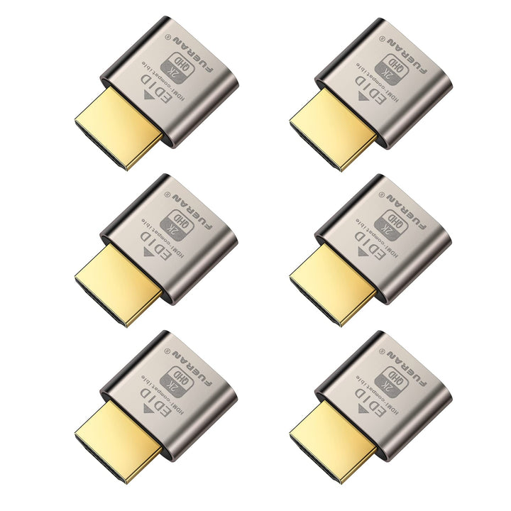 HDMI Dummy Plug Headless Ghost Display Emulator Premium Aluminum PC（Fit Headless-1920x1080 New 4RD@6