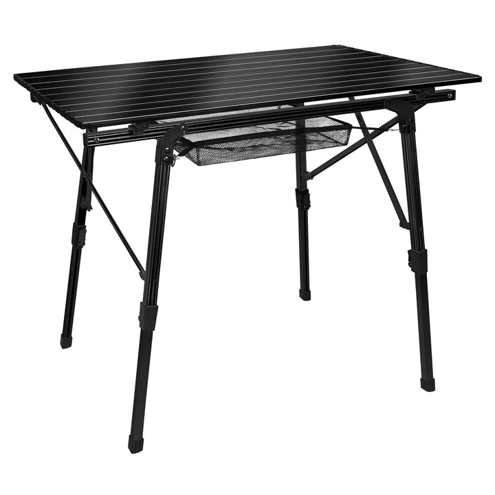 FIVMEN Campingtisch Klappbar 90x51,5 cm Klapptisch Camping Höhenverstellbar Aluminium Camping Tisch