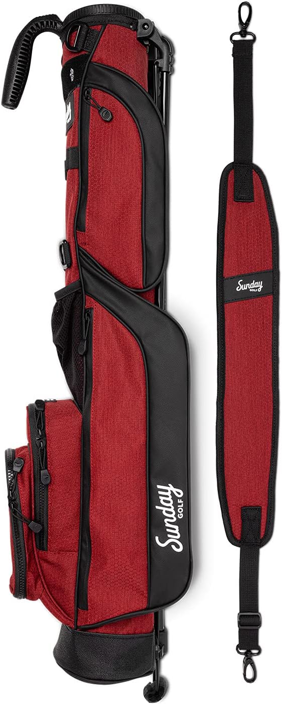 Sunday Golf Loma Tasche – Leichte Tasche mit Riemen und Ständer – Leicht zu tragende Pitch n Putt-Go