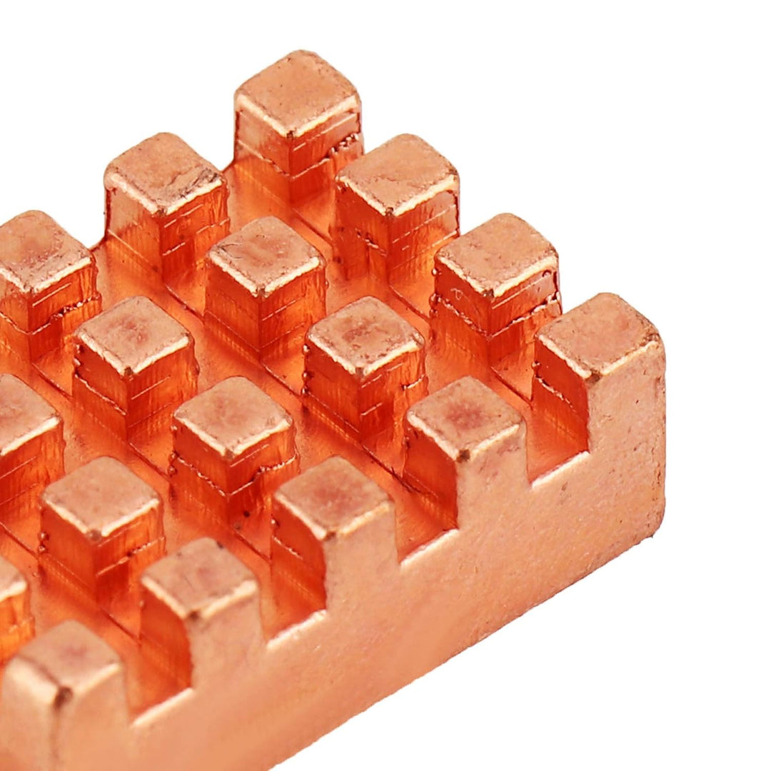 Fdit 10X Kupfer VGA RAM Kühlkörper, 15x10x5mm Kühler Kühlkörper für , VGA RAM, IC Chips, Mosfet SCR