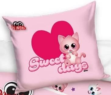 NICI Glubschis: Das Original – Bettwäsche Wendebettwäsche Set 2-teilig, 135x200 cm + 80x80 cm, Sweet