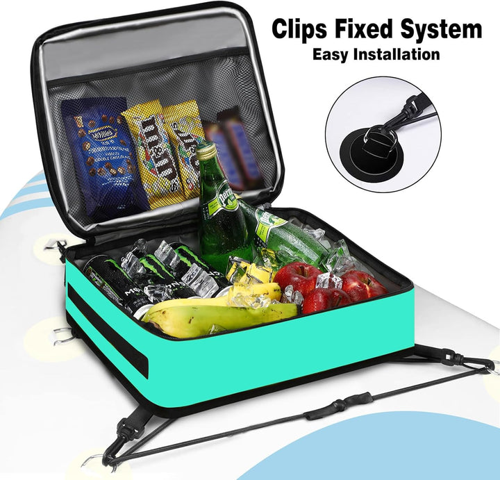 Paddle Board Kühltasche, wasserdichte Surf Sup Deck Kühltasche, isoliert, auslaufsicher, 10 Dosen, S