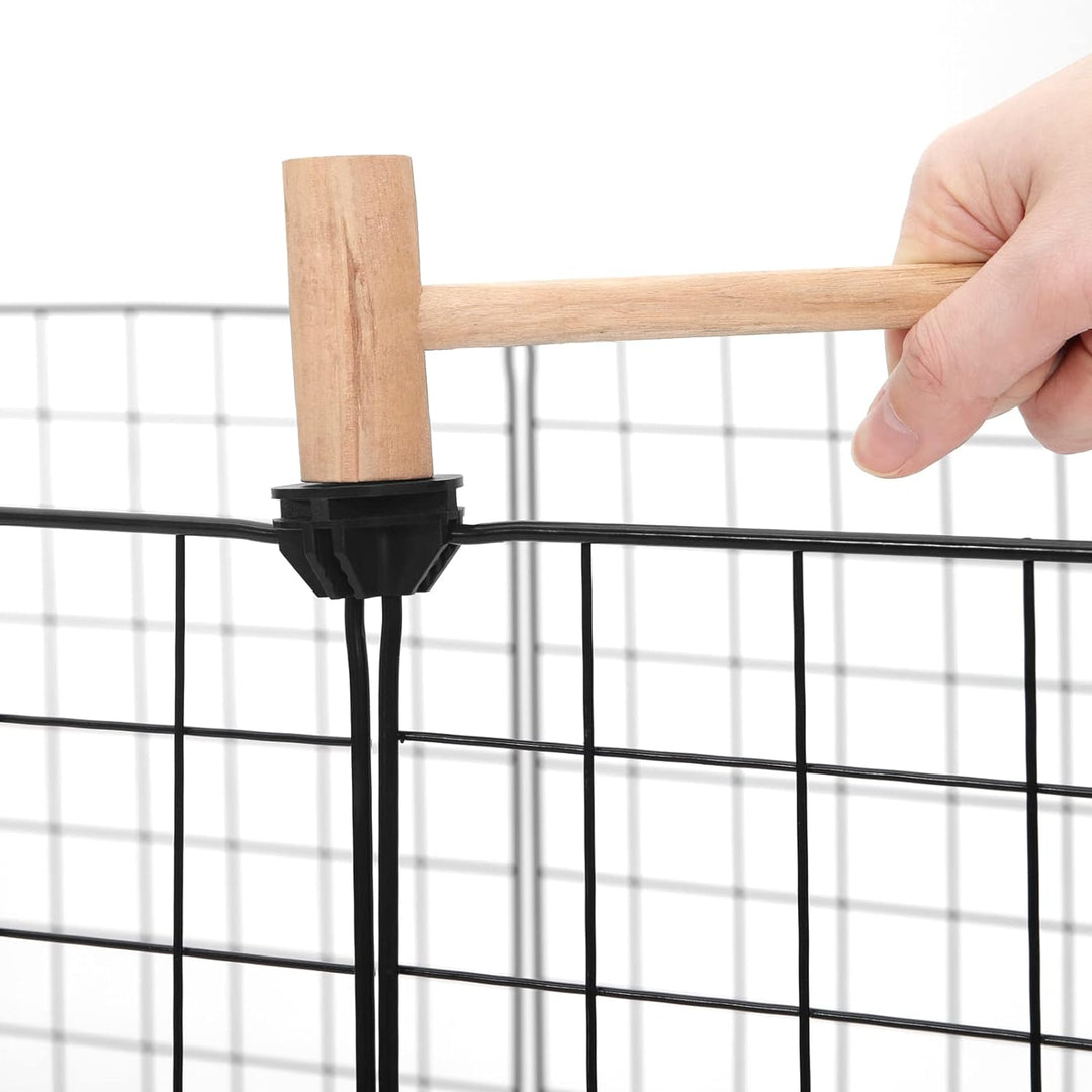 EUGAD Freigehege für Kaninchen 36cm hoch Indoor, Freilaufgehege Kaninchen draussen, Meerschweinchen
