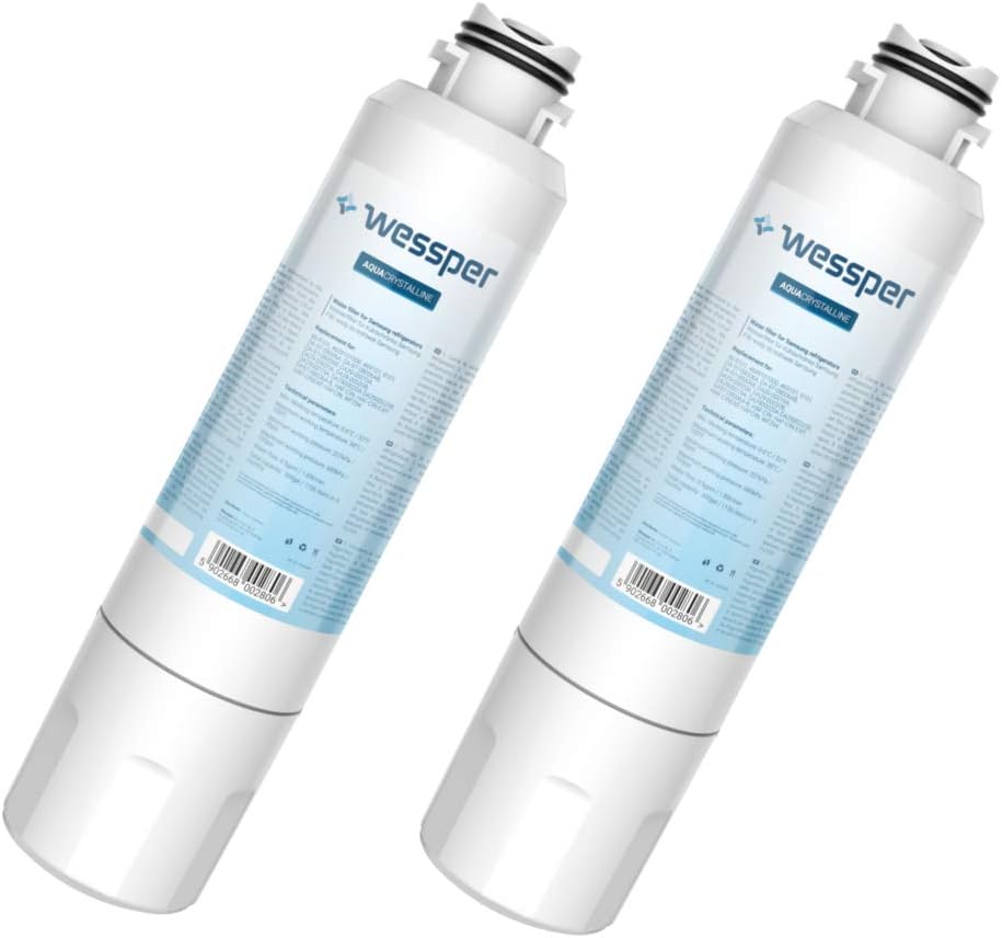 Wessper 2x Wessper Kühschrank Wasserfilter | Kompatibel mit Samsung DA29-00020B, DA97-08006A-B, HAF-