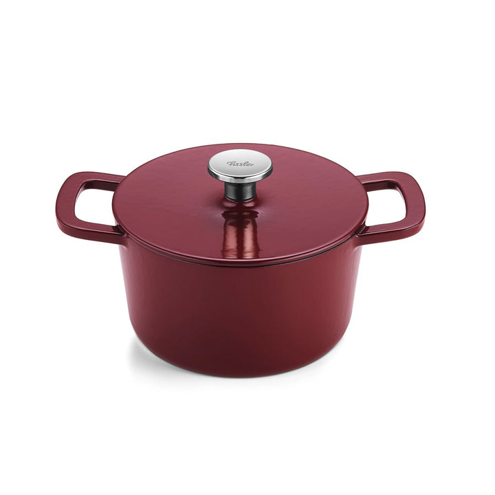 Fissler Moments Collection / Emaillierter Gusseisen-Bräter, rund (Ø 20 cm) Cast-Iron Topf, Cocotte A