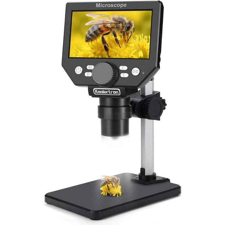 LCD Digital USB Mikroskop, Koolertron 4,3 Zoll 1080P 8 Megapixel 1000X HD Vergrösserung Zoom Drahtlo