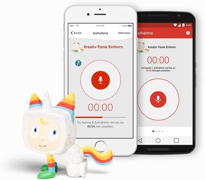 tonies Hörfiguren für Toniebox, Kreativ Einhorn, zum Selbstbespielen, 90 Minuten Speicher für eigene