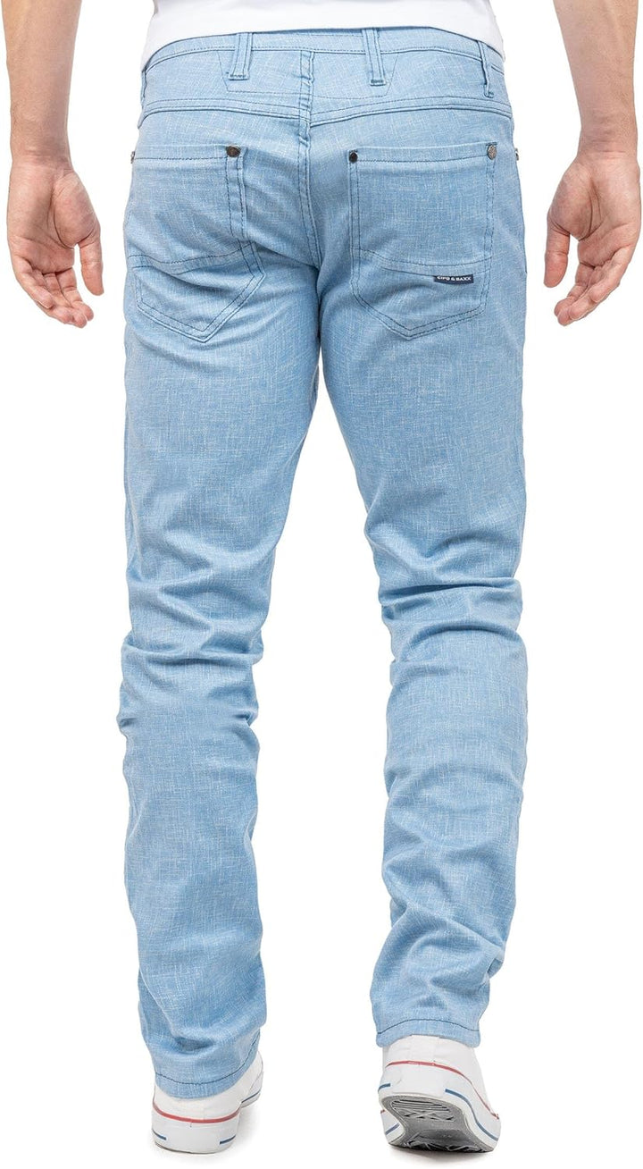 Cipo & Baxx Herren Stoffhose – Slim Fit & Regular Fit | Stretch Baumwoll-Mix | Atmungsaktiv & Bequem