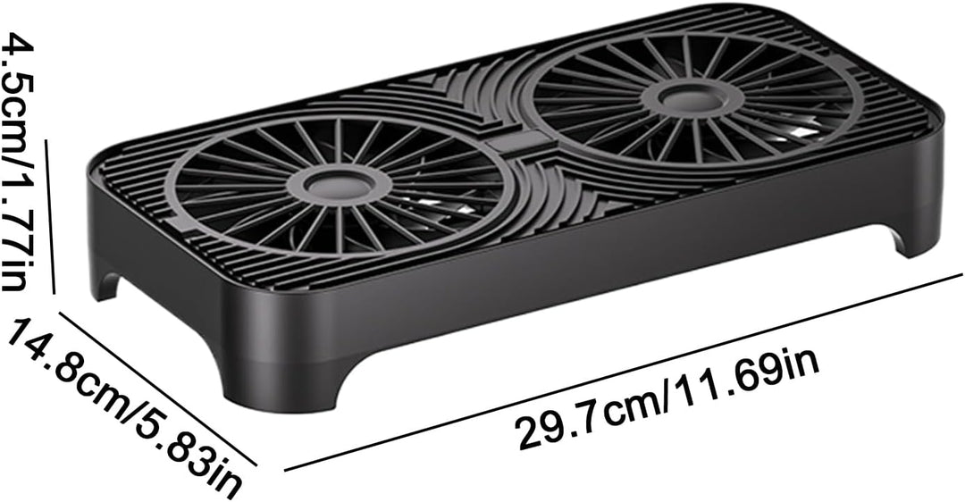 Router Cooling Fan, hock Absorbing Base, Wifi Radiator Cooler, Network Device Fan, Electronic Equipm