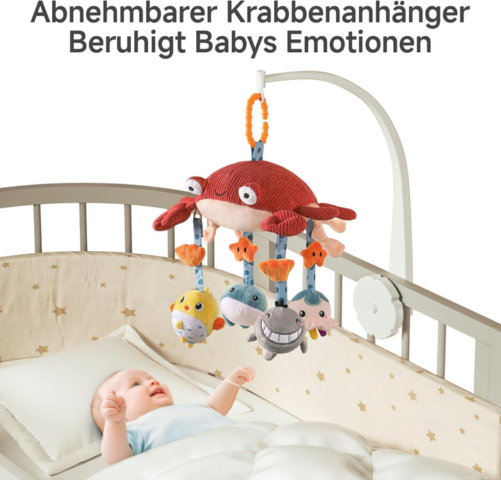 TUMAMA Baby Kinderwagen Spielzeug ab 0 2 3 4 6 8 9 12 Monate, Krabbe Spielbogen Anhänger Greifspielz