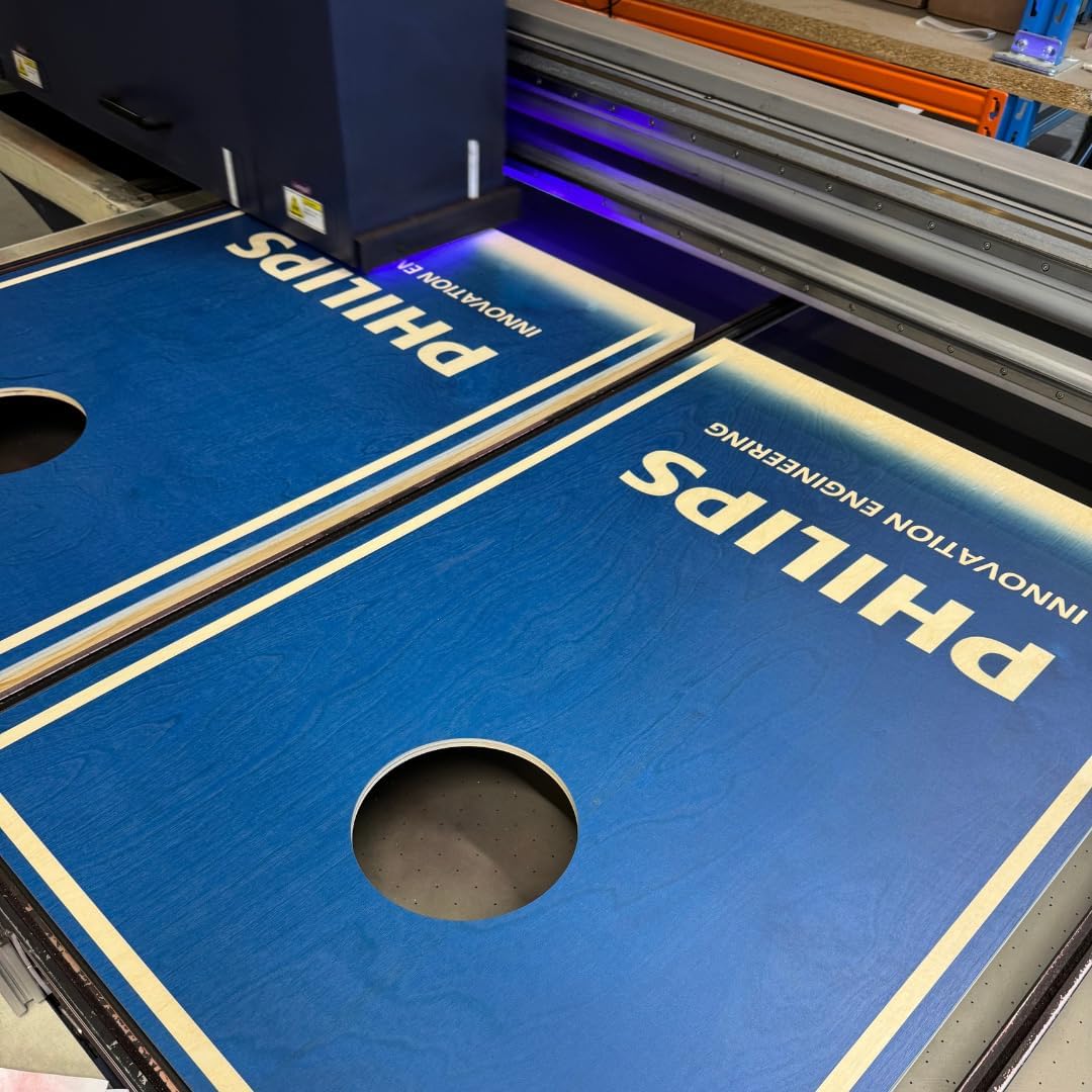 Personalisierte Cornhole Boards | Wählen Sie aus mehreren Dimensionen | Direkter UV-Druck | jedes De