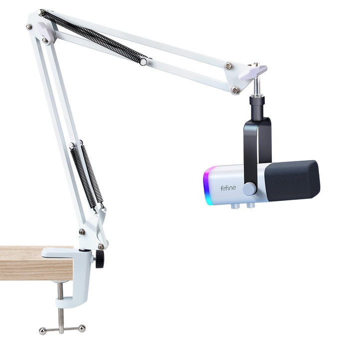 SUNMON für Fifine AM8 Mikrofon Arm, Universeller Mikrofonarm Tisch für Fifine K688 PodMic Boom Arm M