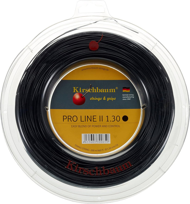 Kirschbaum Saitenrolle Pro Line II 1,20mm Schwarz, 1,20mm Schwarz