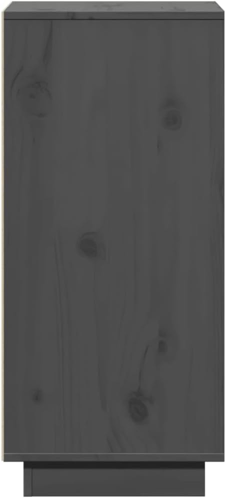 vidaXL Sideboards 2 Stk. Grau 31,5x34x75 cm Massivholz Kiefer