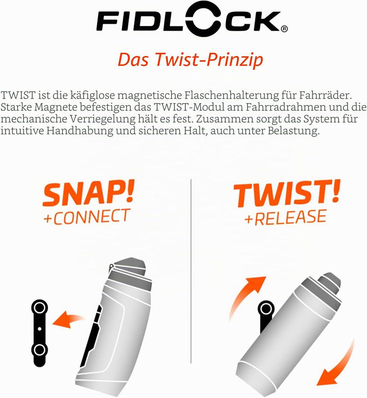 Fidlock GmbH Twist Essential Bag M schwarz Schwarz M, Schwarz M