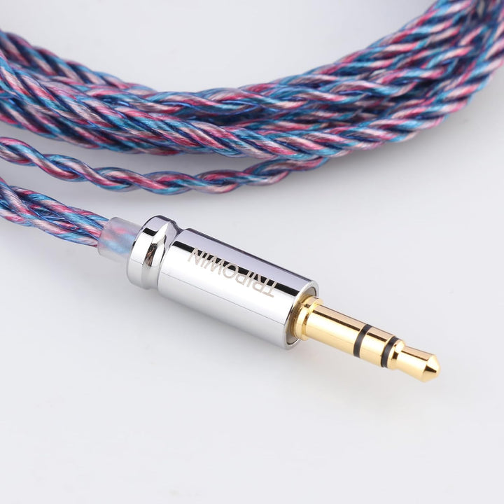 Linsoul Tripowin Sirene 4-adriges IEM-Kabel, 24 AWG OFC-Ersatzkabel, für In-Ear-Monitor, für 7 Hz Ze