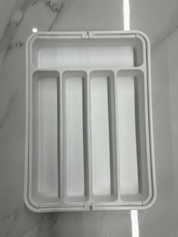 AUJEN Besteckkasten für Schubladen -Abnehmbar Besteckeinsatz für Schubladen, Praktischer Schubladene