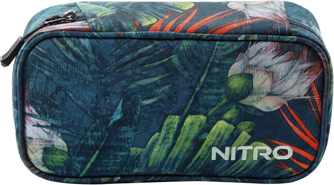 Nitro Pencil Case XL Inkl. Geo Dreieick & Stundenplan, Federmäppchen, Schlampermäppchen, Faulenzer B